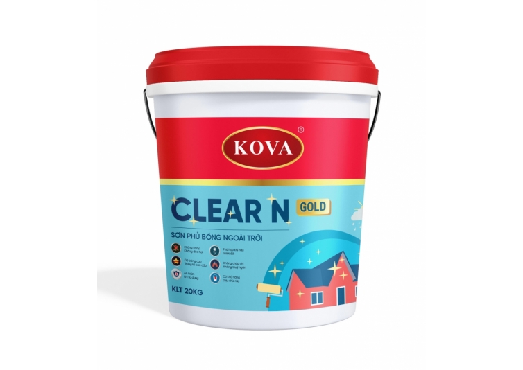 Sơn phủ bóng ngoài trời KOVA CLEAR N GOLD