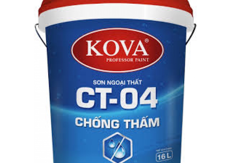 Sơn bóng cao cấp ngoại thất chống thấm KOVA CT04