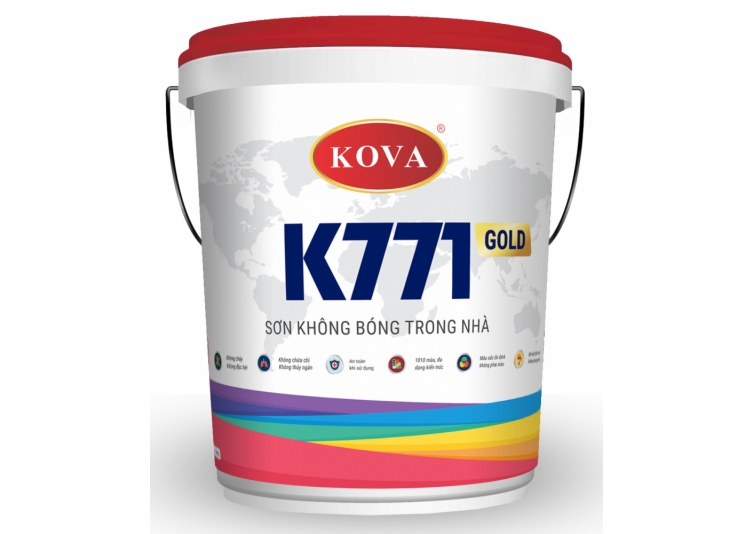 Sơn trong nhà mịn (không bóng) KOVA K771